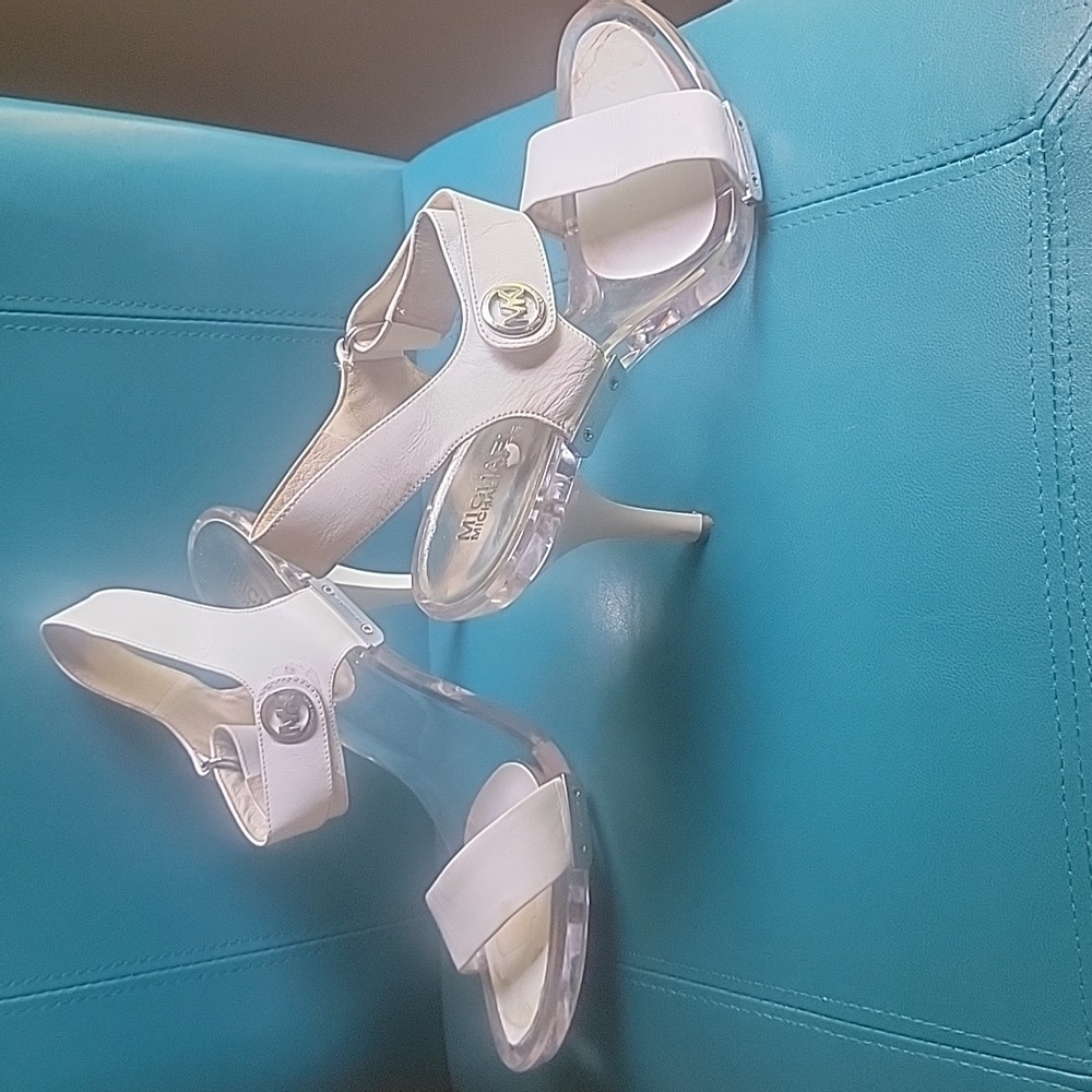 Michael Kors White Leather Shoes